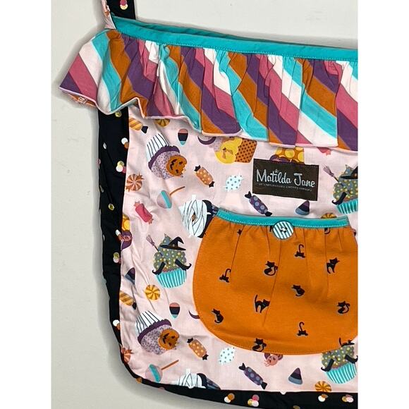 NWT Matilda Jane No Tricks Halloween Treat Bag Tote Girls Wonderment Boho - Picture 2 of 10